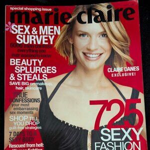 Marie Claire Magazine Claire Danes Sex & Men Beauty Splurges O 9181 July 2003